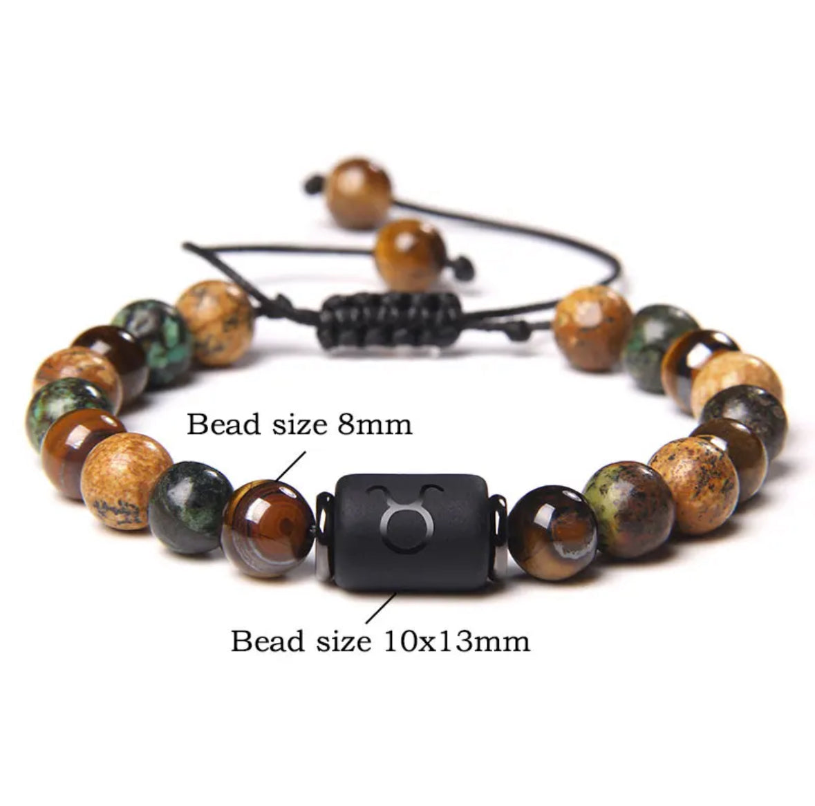 Zodiac Bracelet Natural Stone