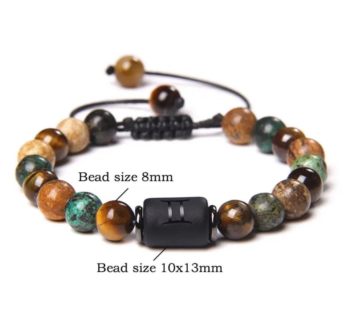 Zodiac Bracelet Natural Stone