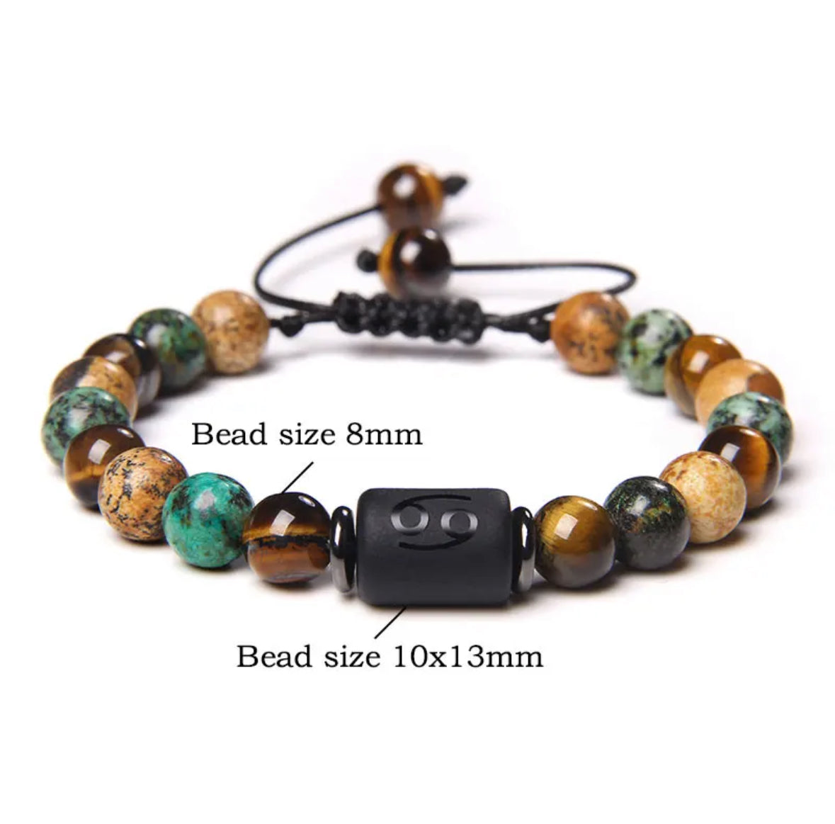 Zodiac Bracelet Natural Stone