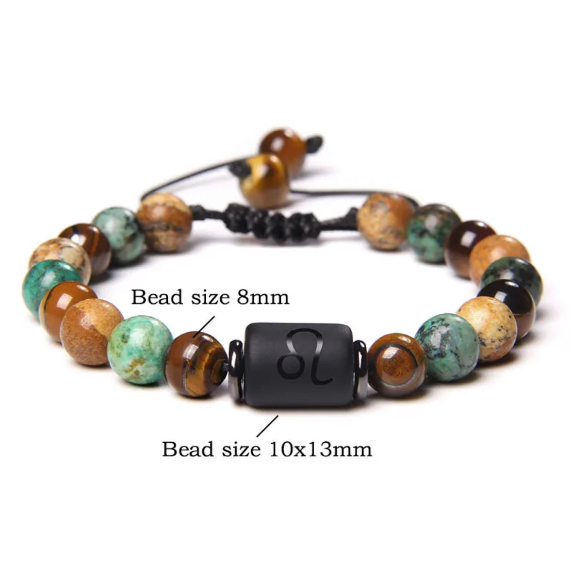 Zodiac Bracelet Natural Stone