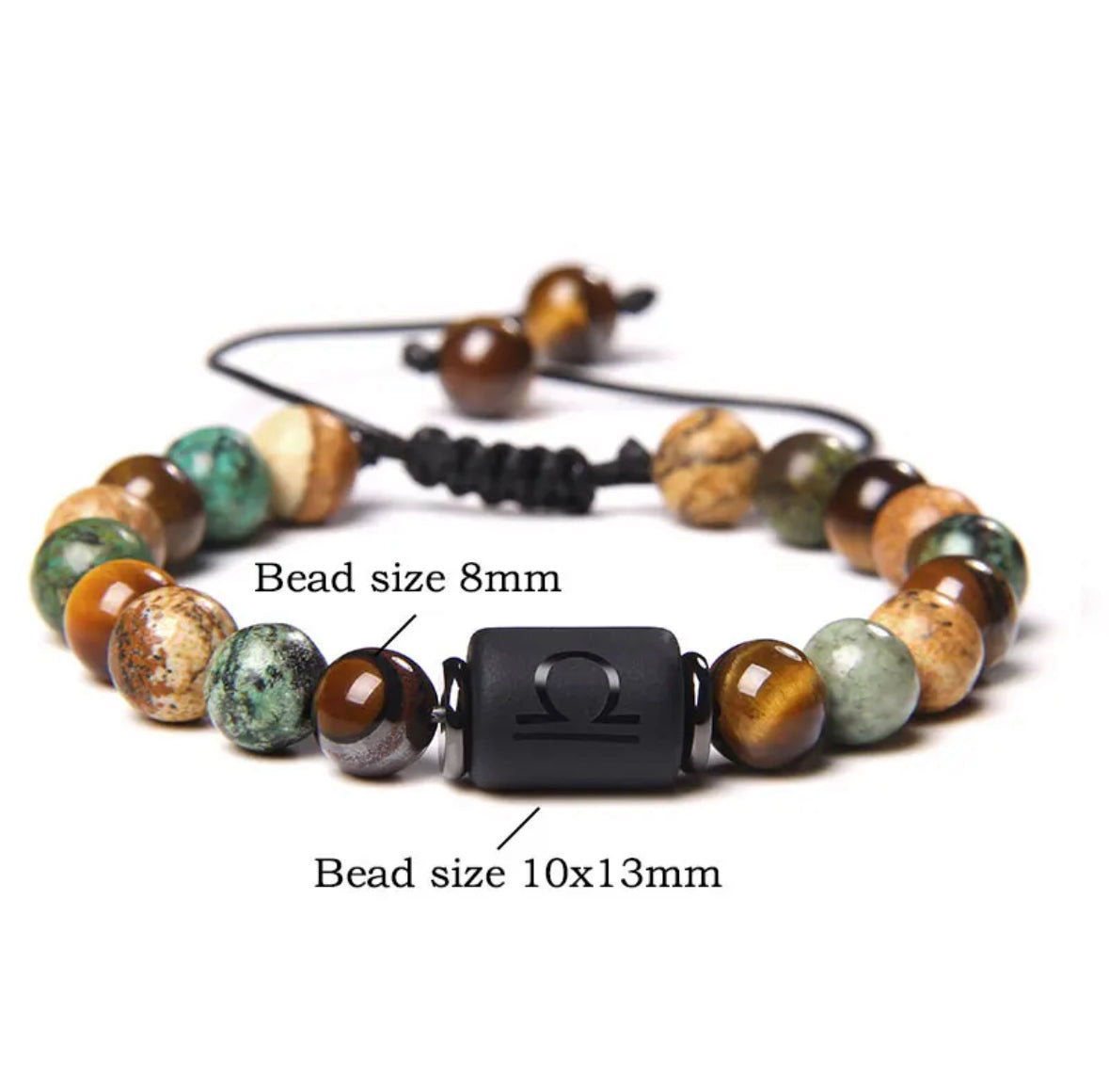 Zodiac Bracelet Natural Stone