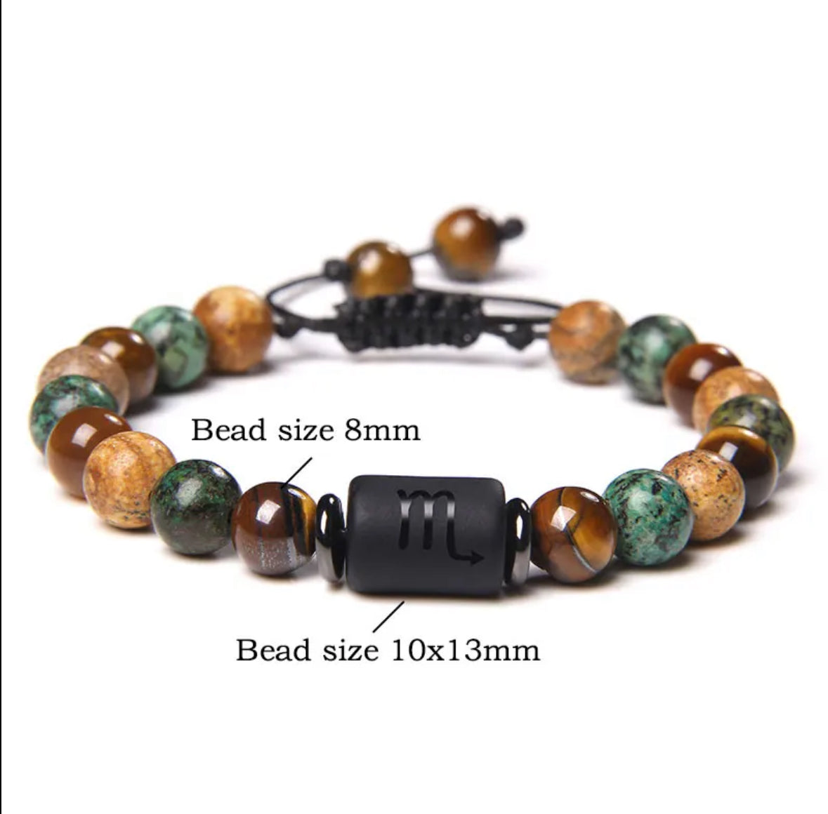 Zodiac Bracelet Natural Stone