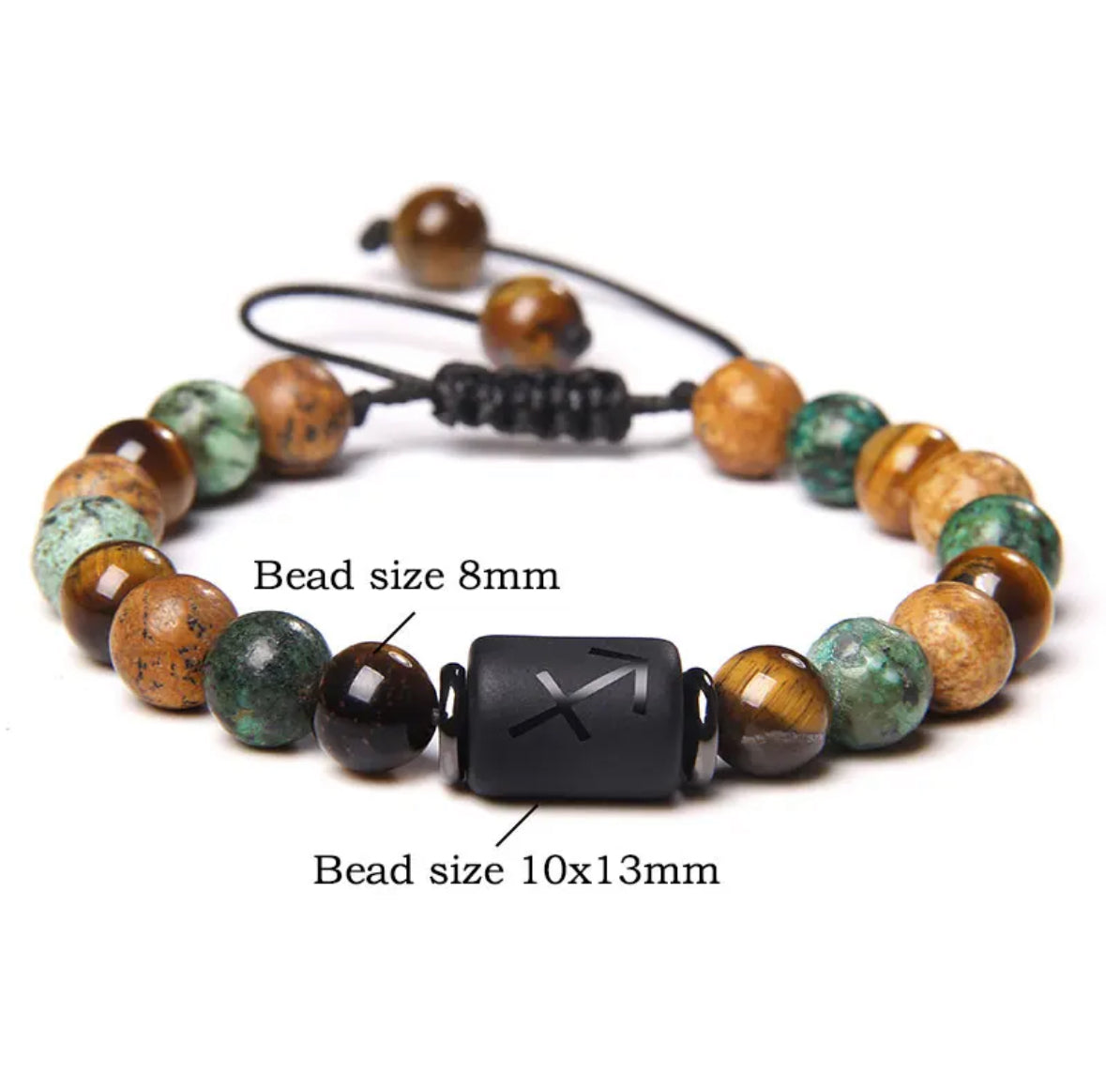 Zodiac Bracelet Natural Stone