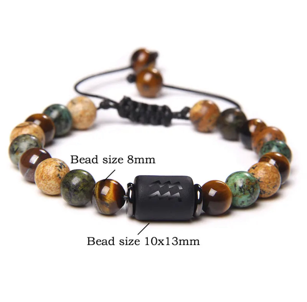 Zodiac Bracelet Natural Stone