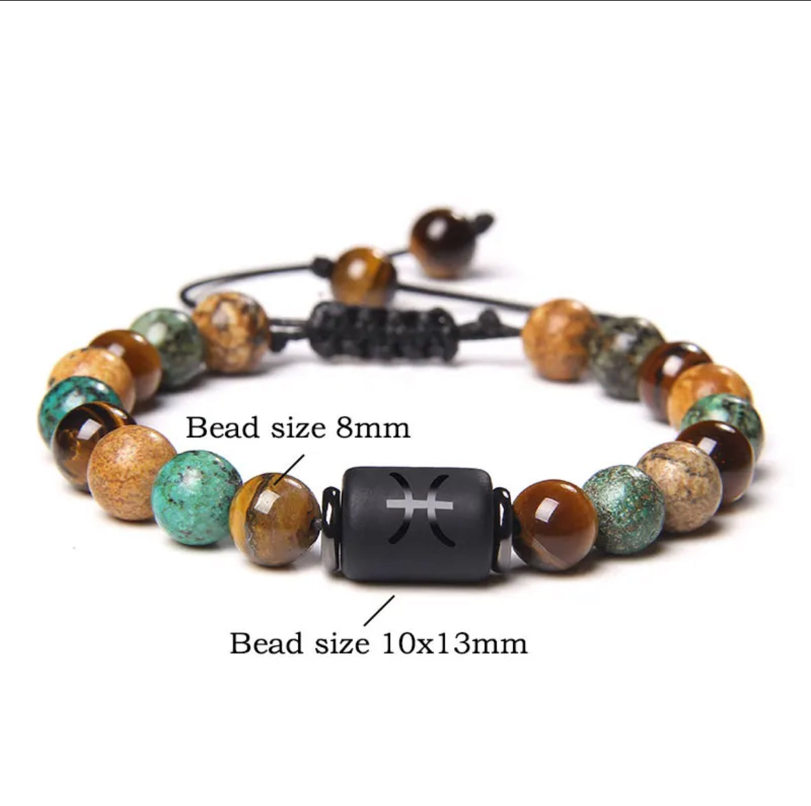 Zodiac Bracelet Natural Stone