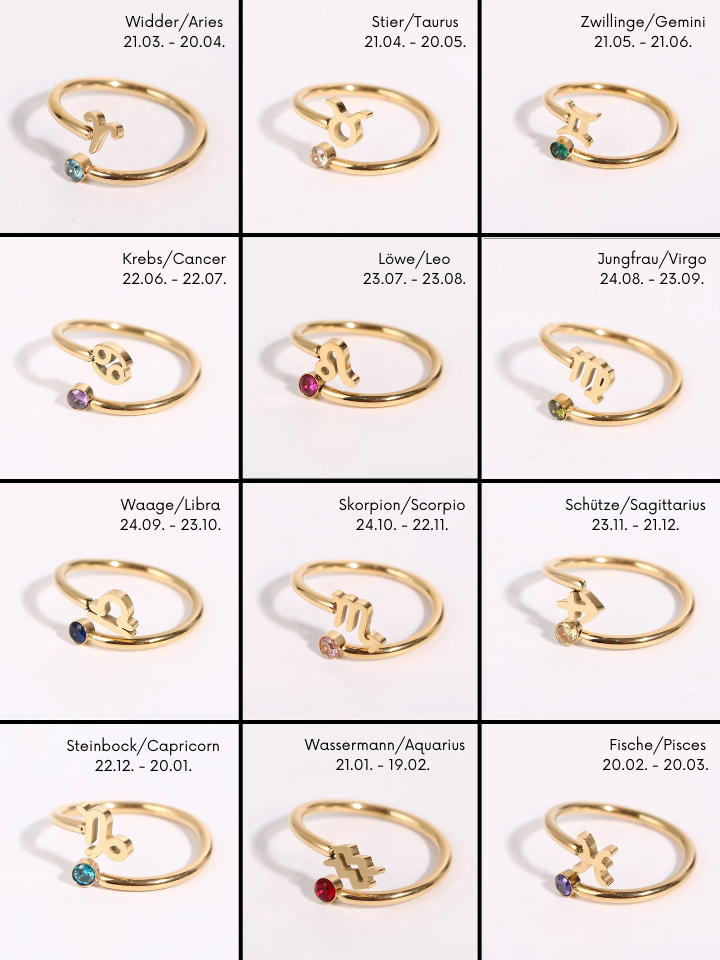 Zodiac Sign Ring